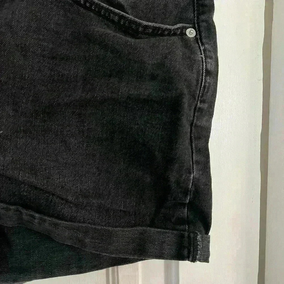 Target Wild Fable black/ gray jean shorts size 18 jeans women‘s summer high rise - Picture 2 of 6